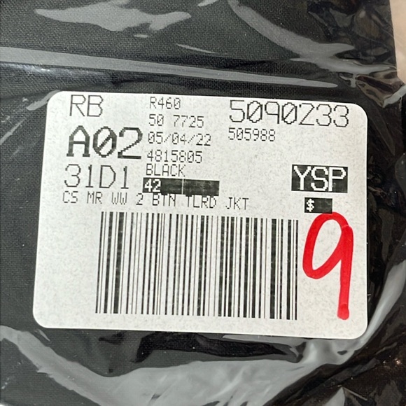 NWT Lands End Mens Washable Wool 2 Button Tailored Fit Suit Jacket 42R Regular - Picture 12 of 12